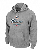 Miami Dolphins Critical Victory Pullover Hoodie Grey,baseball caps,new era cap wholesale,wholesale hats