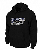 Milwaukee Brewers Pullover Hoodie Black,baseball caps,new era cap wholesale,wholesale hats