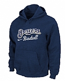 Milwaukee Brewers Pullover Hoodie D.Blue,baseball caps,new era cap wholesale,wholesale hats