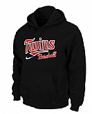 Minnesota Twins Pullover Hoodie Black,baseball caps,new era cap wholesale,wholesale hats