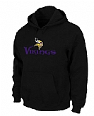 Minnesota Vikings Authentic Logo Pullover Hoodie Black,baseball caps,new era cap wholesale,wholesale hats