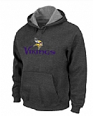Minnesota Vikings Authentic Logo Pullover Hoodie Navy Grey,baseball caps,new era cap wholesale,wholesale hats