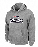New England Patriots Authentic Logo Pullover Hoodie Grey,baseball caps,new era cap wholesale,wholesale hats