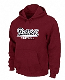 New England Patriots Authentic font Pullover Hoodie Red,baseball caps,new era cap wholesale,wholesale hats