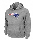 New England Patriots Logo Pullover Hoodie Grey,baseball caps,new era cap wholesale,wholesale hats