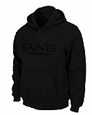 New Orleans Saints Authentic font Pullover Hoodie Black,baseball caps,new era cap wholesale,wholesale hats