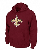 New Orleans Saints Logo Pullover Hoodie Red,baseball caps,new era cap wholesale,wholesale hats