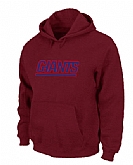 New York Giants Authentic Logo Pullover Hoodie Red,baseball caps,new era cap wholesale,wholesale hats