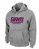 New York Giants Authentic font Pullover Hoodie Grey,baseball caps,new era cap wholesale,wholesale hats