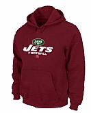 New York Jets Critical Victory Pullover Hoodie RED,baseball caps,new era cap wholesale,wholesale hats