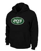 New York Jets Logo Pullover Hoodie Black,baseball caps,new era cap wholesale,wholesale hats