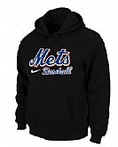 New York Mets Pullover Hoodie Black,baseball caps,new era cap wholesale,wholesale hats