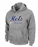 New York Mets Pullover Hoodie Grey,baseball caps,new era cap wholesale,wholesale hats