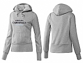 Nike Arizona Cardinals Team Logo Gray Women Pullover Hoodies (1),baseball caps,new era cap wholesale,wholesale hats