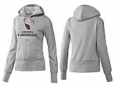 Nike Arizona Cardinals Team Logo Gray Women Pullover Hoodies (5),baseball caps,new era cap wholesale,wholesale hats