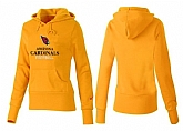 Nike Arizona Cardinals Team Logo Yellow Women Pullover Hoodies (2),baseball caps,new era cap wholesale,wholesale hats