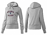 Nike Atlanta Falcons Team Logo Gray Women Pullover Hoodies (2),baseball caps,new era cap wholesale,wholesale hats