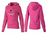 Nike Atlanta Falcons Team Logo Pink Women Pullover Hoodies (4),baseball caps,new era cap wholesale,wholesale hats