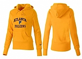 Nike Atlanta Falcons Team Logo Yellow Women Pullover Hoodies (3),baseball caps,new era cap wholesale,wholesale hats