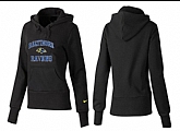 Nike Baltimore Ravens Team Logo Black Women Pullover Hoodies (3),baseball caps,new era cap wholesale,wholesale hats