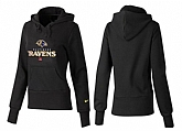 Nike Baltimore Ravens Team Logo Black Women Pullover Hoodies (5),baseball caps,new era cap wholesale,wholesale hats