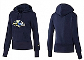 Nike Baltimore Ravens Team Logo D.Blue Women Pullover Hoodies (2),baseball caps,new era cap wholesale,wholesale hats