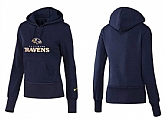 Nike Baltimore Ravens Team Logo D.Blue Women Pullover Hoodies (4),baseball caps,new era cap wholesale,wholesale hats