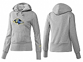Nike Baltimore Ravens Team Logo Gray Women Pullover Hoodies (1),baseball caps,new era cap wholesale,wholesale hats