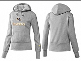 Nike Baltimore Ravens Team Logo Gray Women Pullover Hoodies (4),baseball caps,new era cap wholesale,wholesale hats