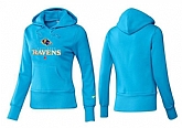 Nike Baltimore Ravens Team Logo L.Blue Women Pullover Hoodies (4),baseball caps,new era cap wholesale,wholesale hats