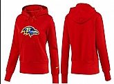 Nike Baltimore Ravens Team Logo Red Women Pullover Hoodies (3),baseball caps,new era cap wholesale,wholesale hats