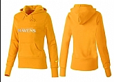 Nike Baltimore Ravens Team Logo Yellow Women Pullover Hoodies (1),baseball caps,new era cap wholesale,wholesale hats
