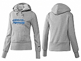 Nike Carolina Panthers Team Logo Gray Women Pullover Hoodies (1),baseball caps,new era cap wholesale,wholesale hats