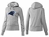 Nike Carolina Panthers Team Logo Gray Women Pullover Hoodies (2),baseball caps,new era cap wholesale,wholesale hats