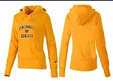Nike Cincinnati Bengals Team Logo Yellow Women Pullover Hoodies (2),baseball caps,new era cap wholesale,wholesale hats