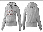 Nike Denver Broncos Team Logo Gray Women Pullover Hoodies (4),baseball caps,new era cap wholesale,wholesale hats