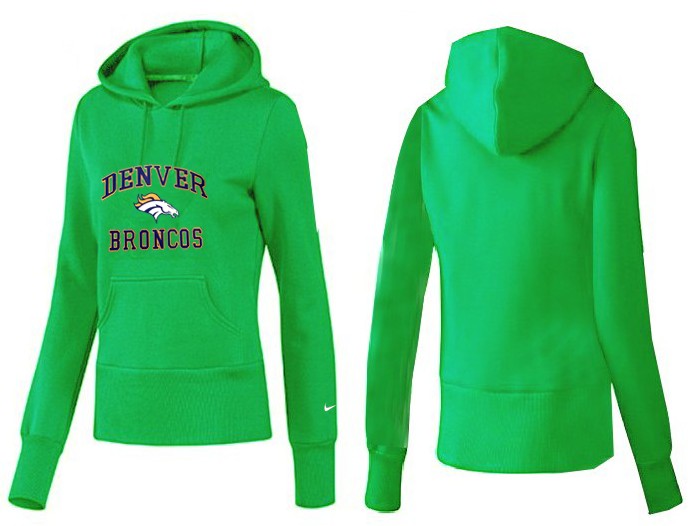 Nike Denver Broncos Team Logo Green Women Pullover Hoodies (2)
