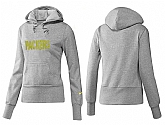 Nike Green Bay Packers Team Logo Gray Women Pullover Hoodies (2),baseball caps,new era cap wholesale,wholesale hats