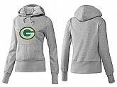 Nike Green Bay Packers Team Logo Gray Women Pullover Hoodies (3),baseball caps,new era cap wholesale,wholesale hats