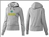 Nike Green Bay Packers Team Logo Gray Women Pullover Hoodies (5),baseball caps,new era cap wholesale,wholesale hats