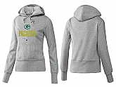 Nike Green Bay Packers Team Logo Gray Women Pullover Hoodies (6),baseball caps,new era cap wholesale,wholesale hats