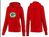 Nike Green Bay Packers Team Logo Red Women Pullover Hoodies (1),baseball caps,new era cap wholesale,wholesale hats
