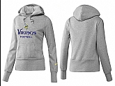 Nike Minnesota Vikings Team Logo Gray Women Pullover Hoodies (5),baseball caps,new era cap wholesale,wholesale hats