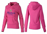 Nike Minnesota Vikings Team Logo Pink Women Pullover Hoodies (3),baseball caps,new era cap wholesale,wholesale hats