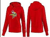 Nike Minnesota Vikings Team Logo Red Women Pullover Hoodies (1),baseball caps,new era cap wholesale,wholesale hats