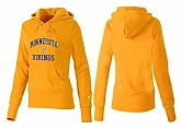 Nike Minnesota Vikings Team Logo Yellow Women Pullover Hoodies (2),baseball caps,new era cap wholesale,wholesale hats