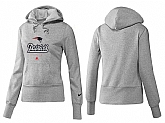 Nike New England Patriots Team Logo Gray Women Pullover Hoodies (4),baseball caps,new era cap wholesale,wholesale hats