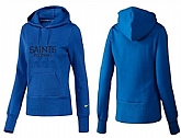 Nike New Orleans Saints Team Logo Blue Women Pullover Hoodies (5),baseball caps,new era cap wholesale,wholesale hats