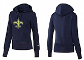Nike New Orleans Saints Team Logo D.Blue Women Pullover Hoodies (1),baseball caps,new era cap wholesale,wholesale hats