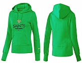 Nike New Orleans Saints Team Logo Green Women Pullover Hoodies (2),baseball caps,new era cap wholesale,wholesale hats